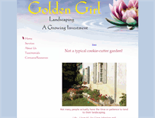Tablet Screenshot of goldengirllandscape.com